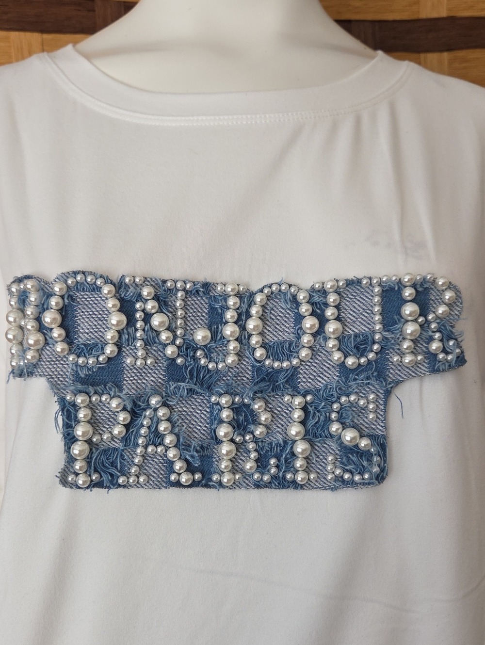 NWT! Pearls & Denim Soft Soft Short Sleeve Shirt